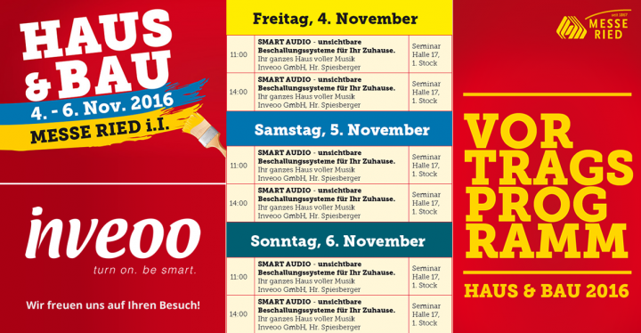 Besuchen Sie unsere Fachvorträge auf der Haus & Bau Messe in Ried