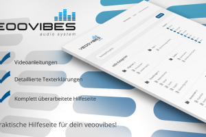 überarbeitete Hilfeseite – zur neuen veoovibes Oberfläche