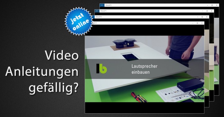 neue Videos zum Einbau der LB Lautsprecher online